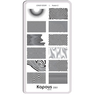 Illusion 2 пластина для стемпинга "Crazy story" Kapous KAPOUS