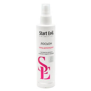 "Start Epil" Лосьон перед депиляцией с экстрактом мелиссы и маслом сладкого миндаля, 200мл/16