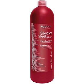 KAPOUS Шампунь перед выпрямлением волос с глиоксиловой кислотой 1000мл "GlyoxySleek Hair"