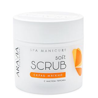 ARAVIA Professional Скраб мягкий с маслом персика, 300мл/12