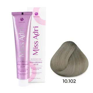 10,102 платиновый блонд пепельный жем крем-краска Крем-краска Miss Adri Elite Edition ADRICOCO 100мл