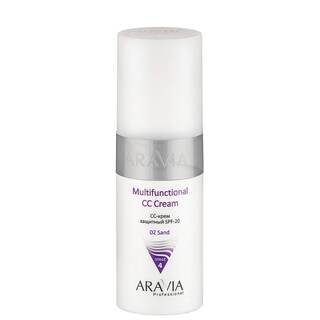 ARAVIA Professional СС-крем защитный SPF-20 Multifunctional CC Cream Sand 02, 150мл/12