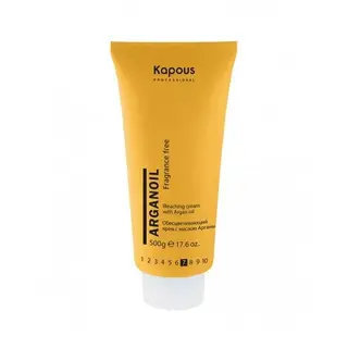 Обесцвечивающий крем с маслом арганы для волос серии "Arganoil" 500 гр Kapous