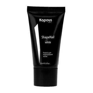 Полигель Белый для моделирования ногтей 30мл "Shape Nail" KAPOUS