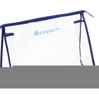 Косметичка DEWAL прозрачно-синяя 34*8*22см
